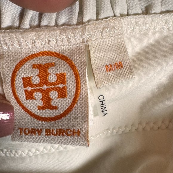 Tory Burch Costa Hipster bikini bottom size medium NWOT with smocking /ruffles - Picture 4 of 4